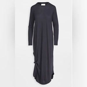 The Great. The Long Sleeve Knotted Tee Dress